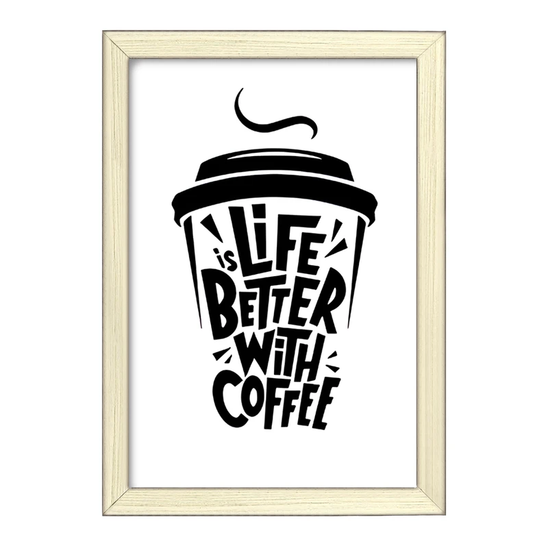 تابلو خندالو طرح قهوه (COFFEE) کد F11876