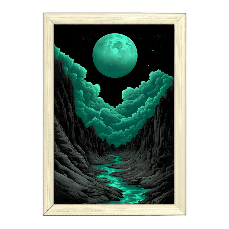 تابلو خندالو طرح ماه (Moon) کد F11613