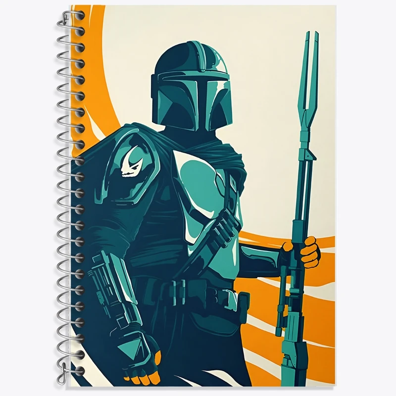 دفتر لغت 50 برگ خندالو طرح مندلورین (The Mandalorian) کد F13748