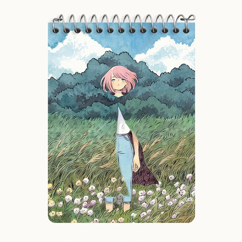 دفتر یادداشت 50 برگ خندالو طرح دخترانه فانتزی کد N8898