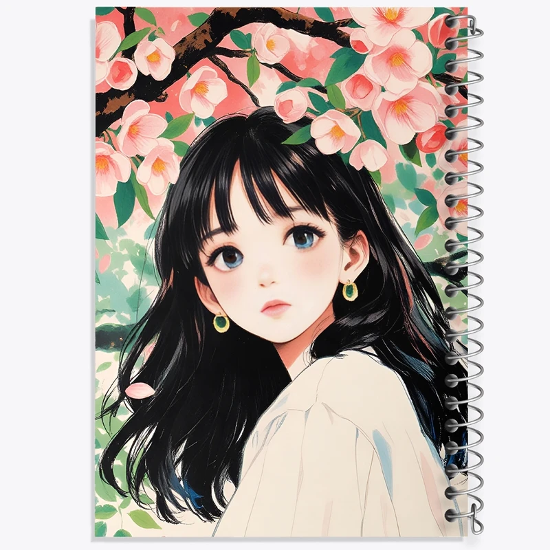 دفتر شطرنجی 50 برگ خندالو طرح دخترانه کد N7763