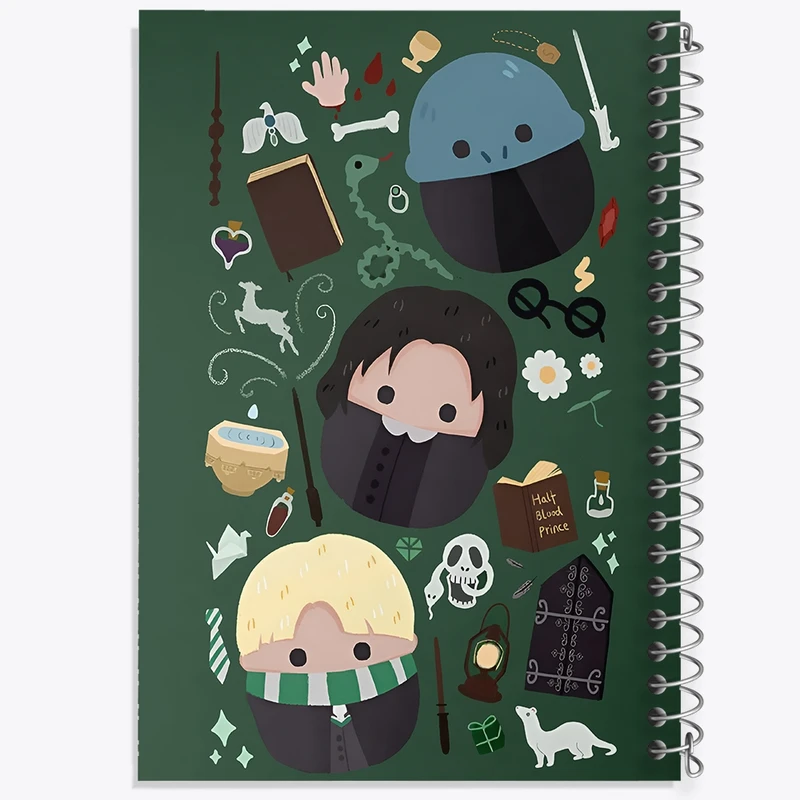 دفتر ژورنال نویسی 50 برگ خندالو مدل نقطه ای طرح هری پاتر (Harry Potter) کد F11987