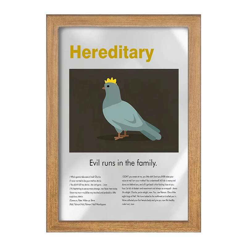 تابلو خندالو طرح موروثی (Hereditary) کد F13838