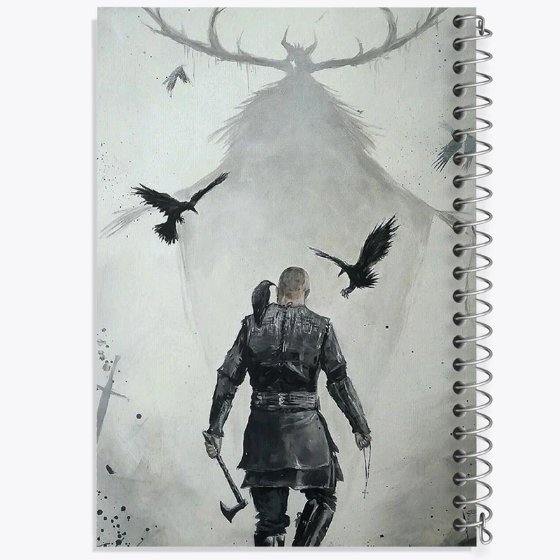 دفتر نقاشی 50 برگ خندالو طرح وایکینگ ها (Vikings) کد F13617