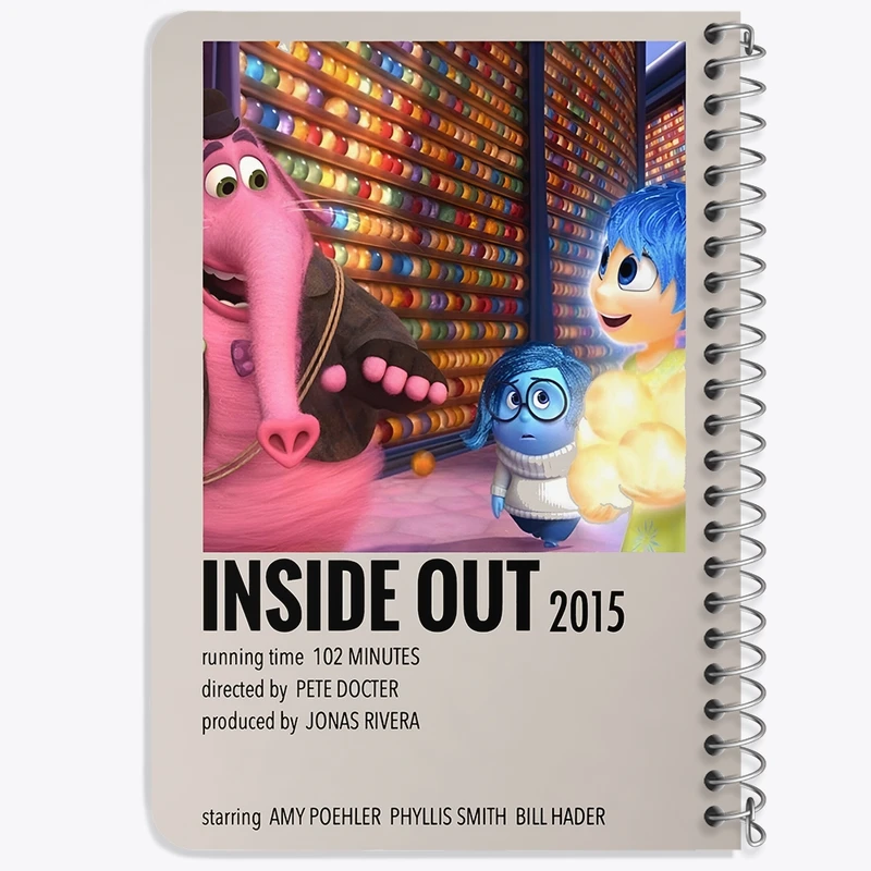 دفتر یادداشت 50 برگ خندالو طرح اینساید اوت (Inside Out) کد F13233