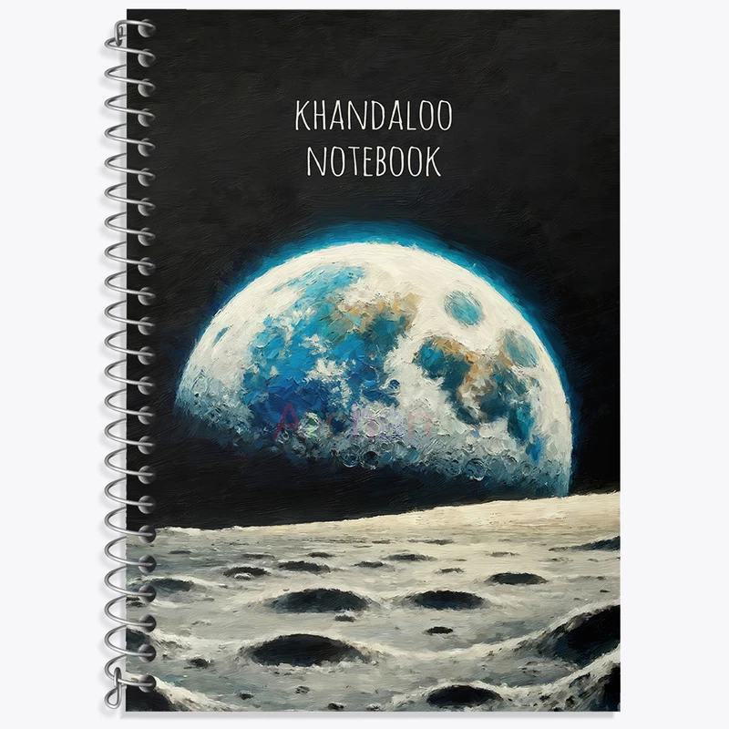 دفتر نت موسیقی 50 برگ خندالو طرح ماه و زمین کد N8300