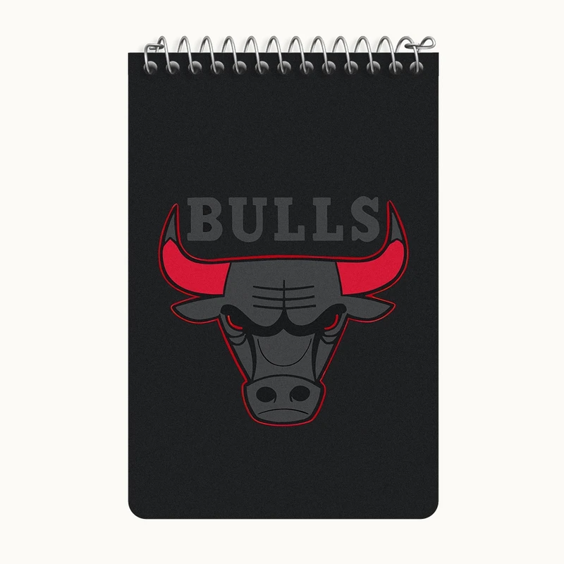دفتر یادداشت 50 برگ خندالو طرح شیکاگو بولز (Chicago Bulls) کد F6939