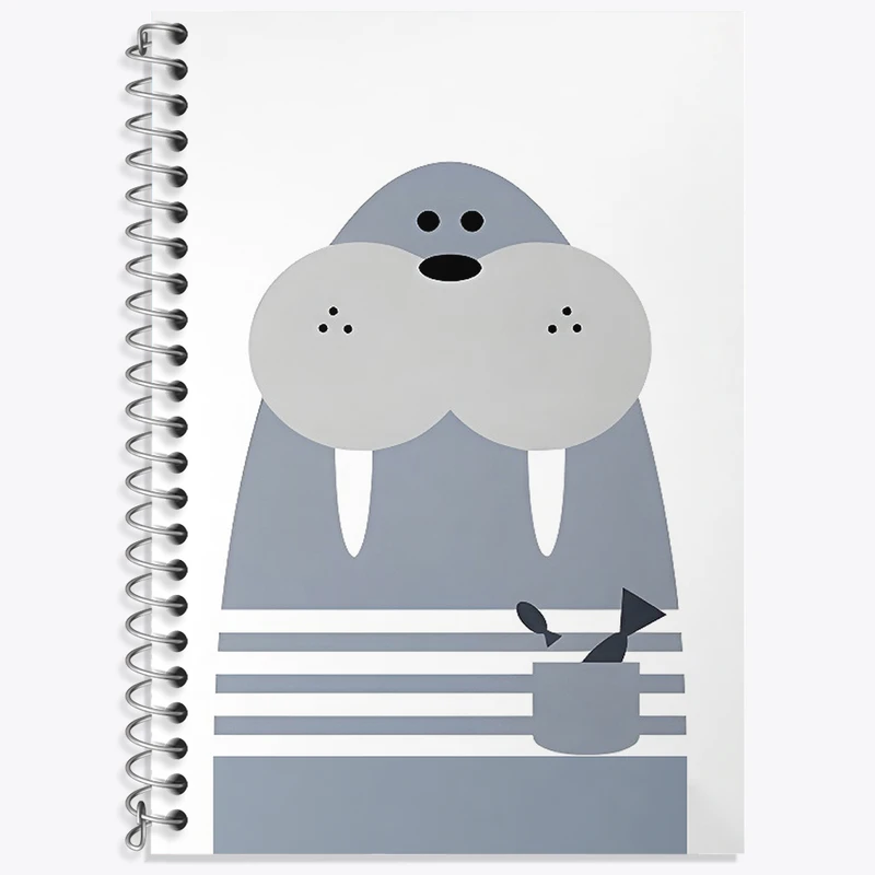 دفتر نت موسیقی 50 برگ خندالو طرح شیر دریایی بامزه کد F3168