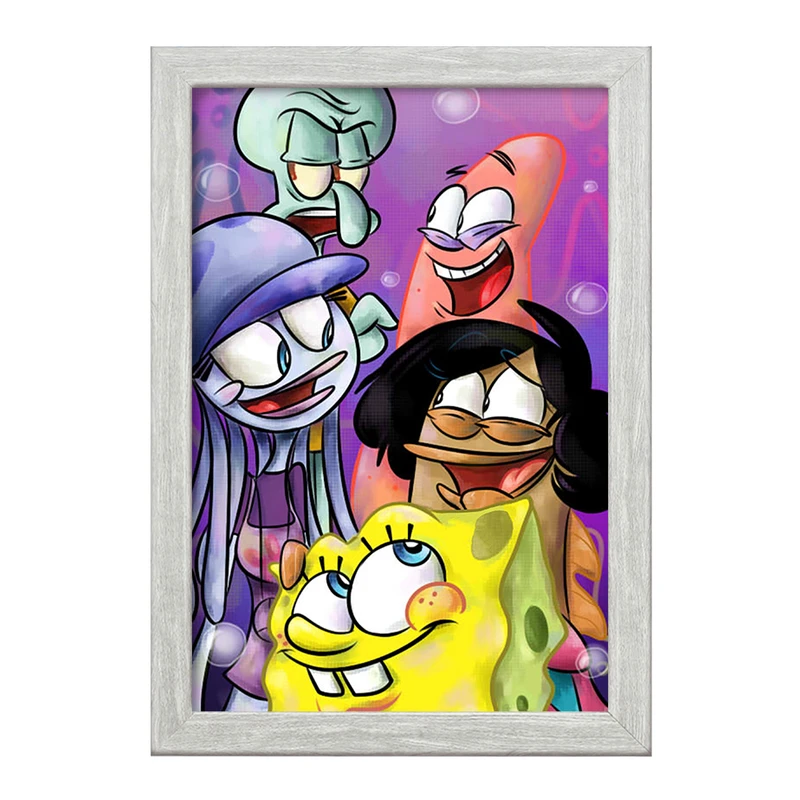 تابلو خندالو طرح باب اسفنجی و پاتریک کد F1992