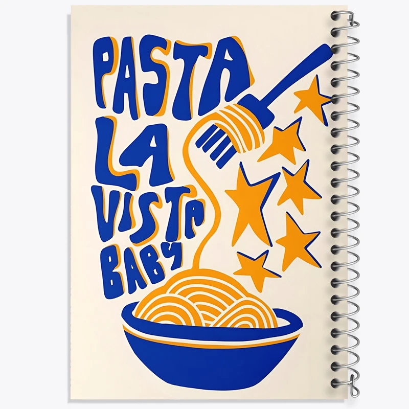 دفتر لیست خرید 50 برگ خندالو طرح پاستا (Pasta) کد F14149