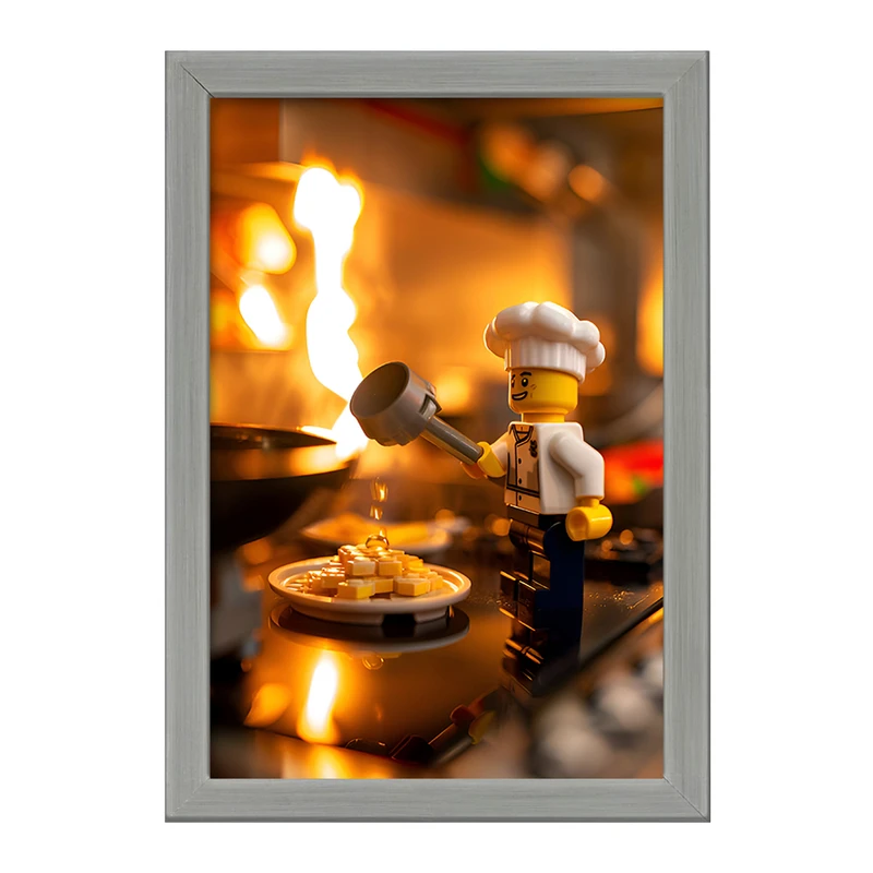 تابلو خندالو طرح لگو آشپز (Lego) کد F6553