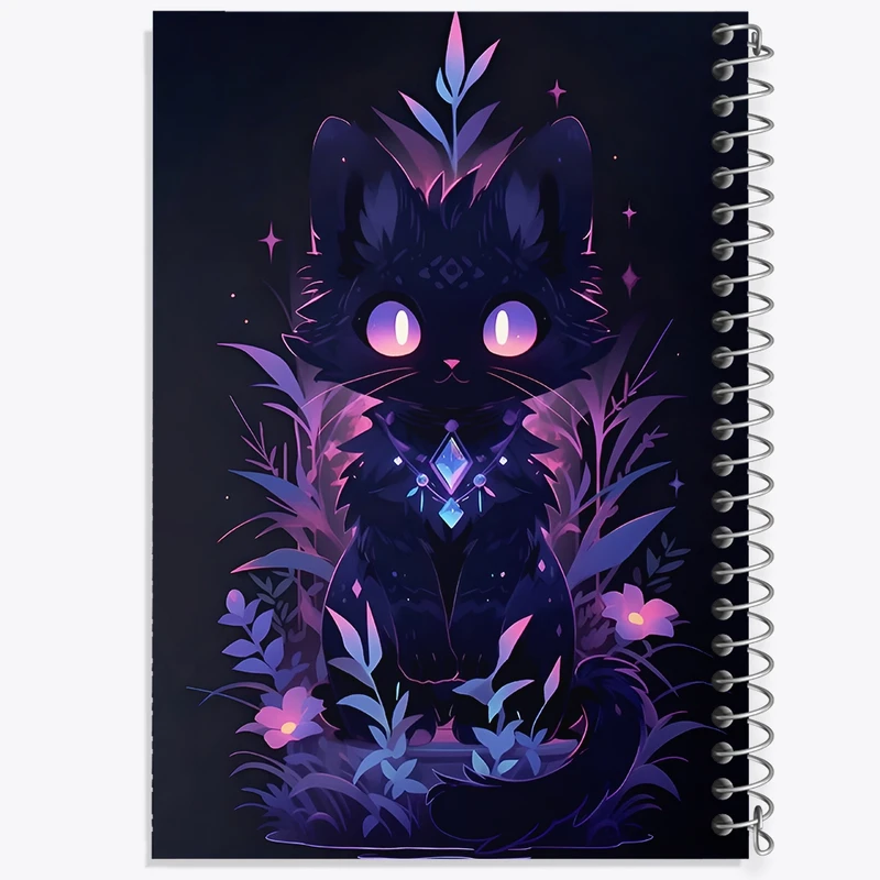 دفتر شطرنجی 50 برگ خندالو طرح گربه کد F9261