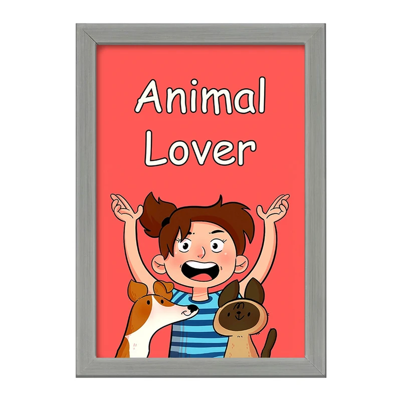 تابلو خندالو طرح Animal Lover کد F133