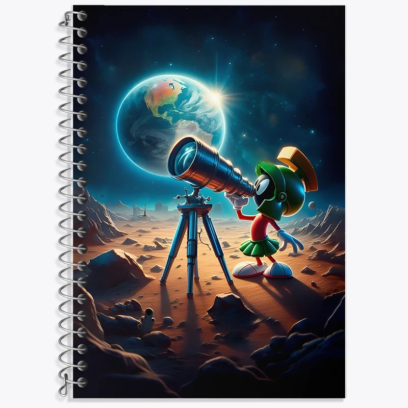 دفتر لغت 50 برگ خندالو طرح ماروین مریخی (Marvin the Martian) کد F11750