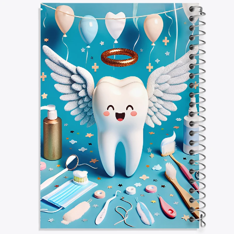 دفتر نقاشی 50 برگ خندالو طرح دندان و دندان پزشکی کودکانه کد F9821