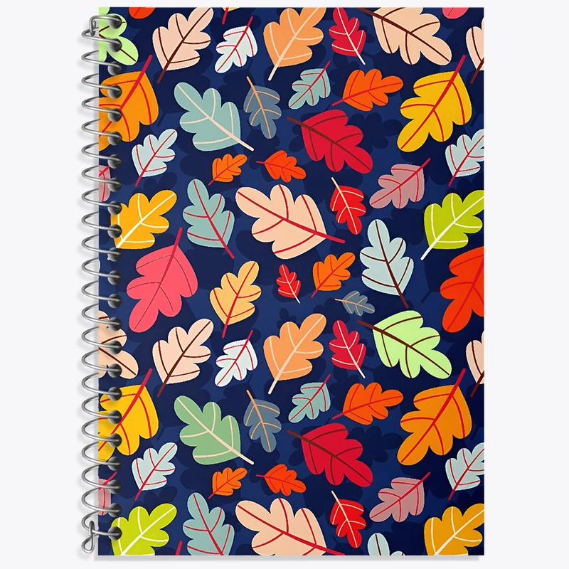 دفتر زبان دوخط 50 برگ خندالو طرح پترن گل گلی کد N6074