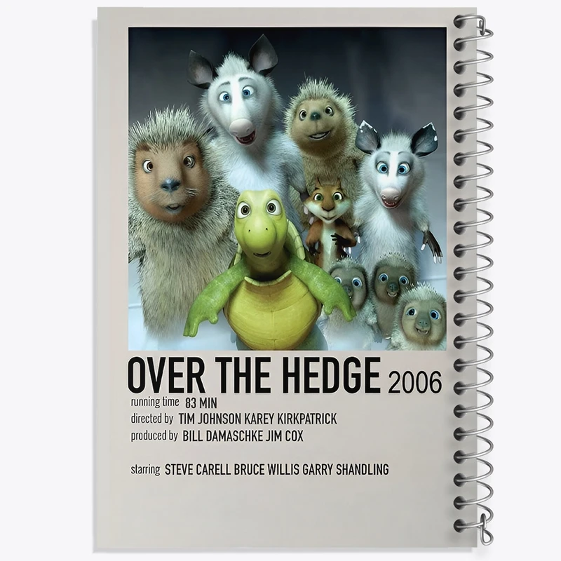 دفتر ژورنال نویسی 50 برگ خندالو مدل نقطه ای طرح آن سوی پرچین (Over the Hedge) کد F14215