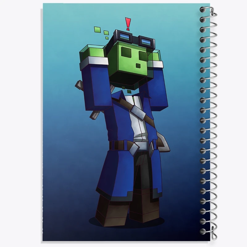 دفتر طراحی 50 برگ خندالو طرح بازی ماینکرافت (Minecraft) کد 36984