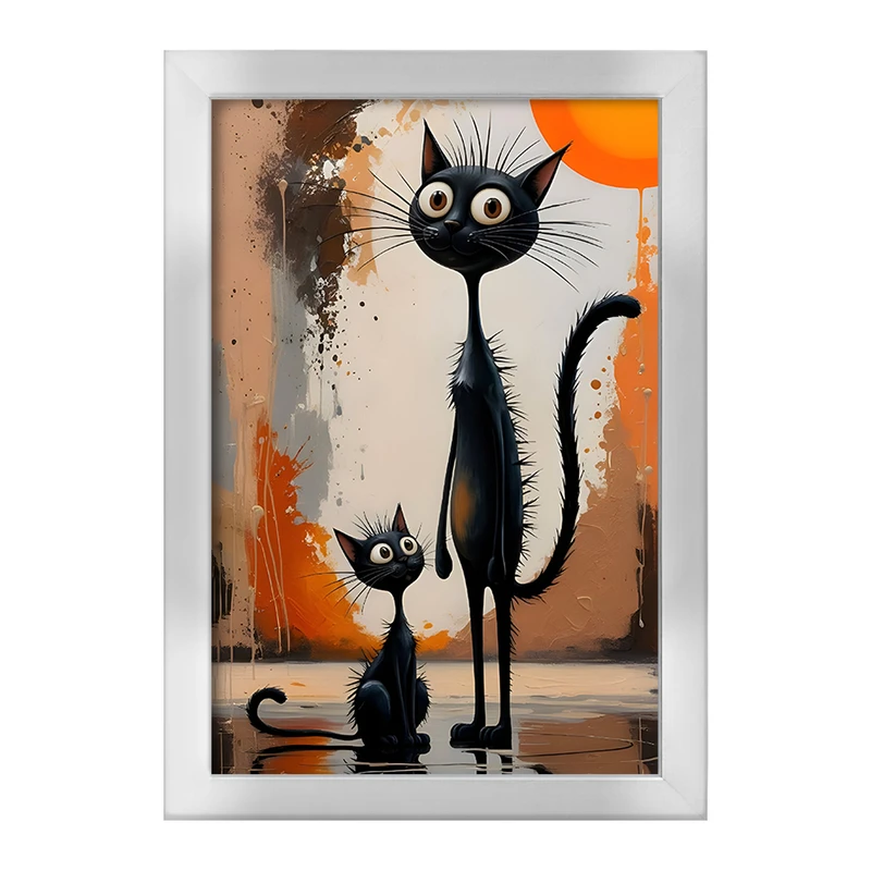 تابلو خندالو طرح گربه (Cat) کد F4239