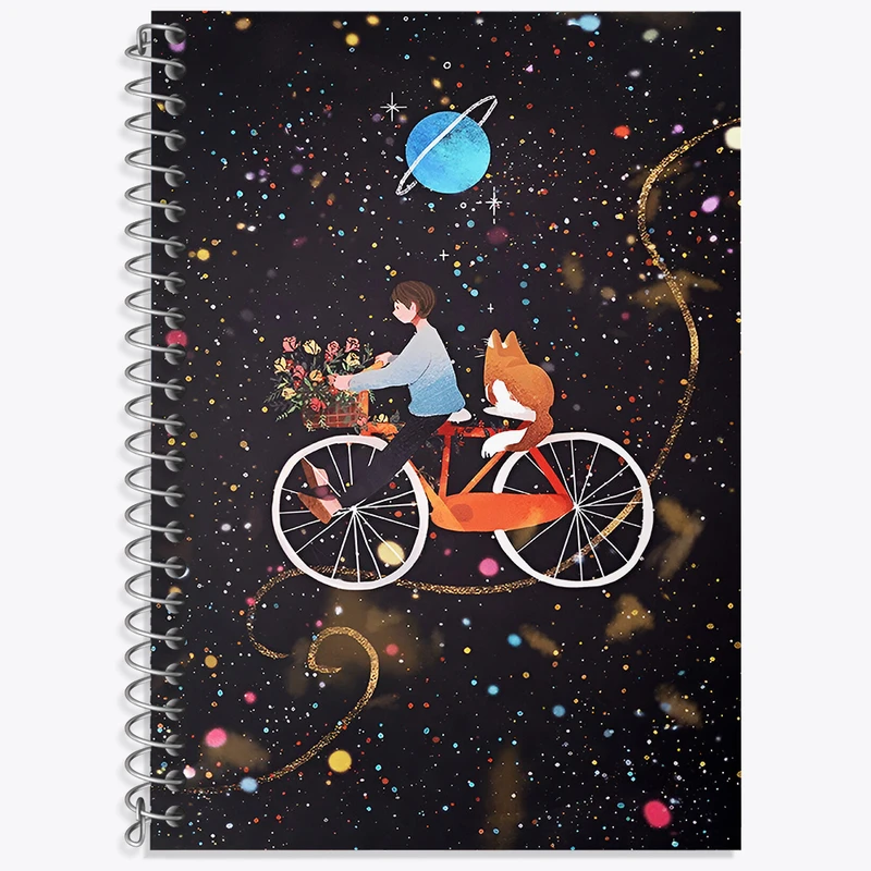 دفتر نت موسیقی 50 برگ خندالو طرح پسر و دوچرخه کد F4901