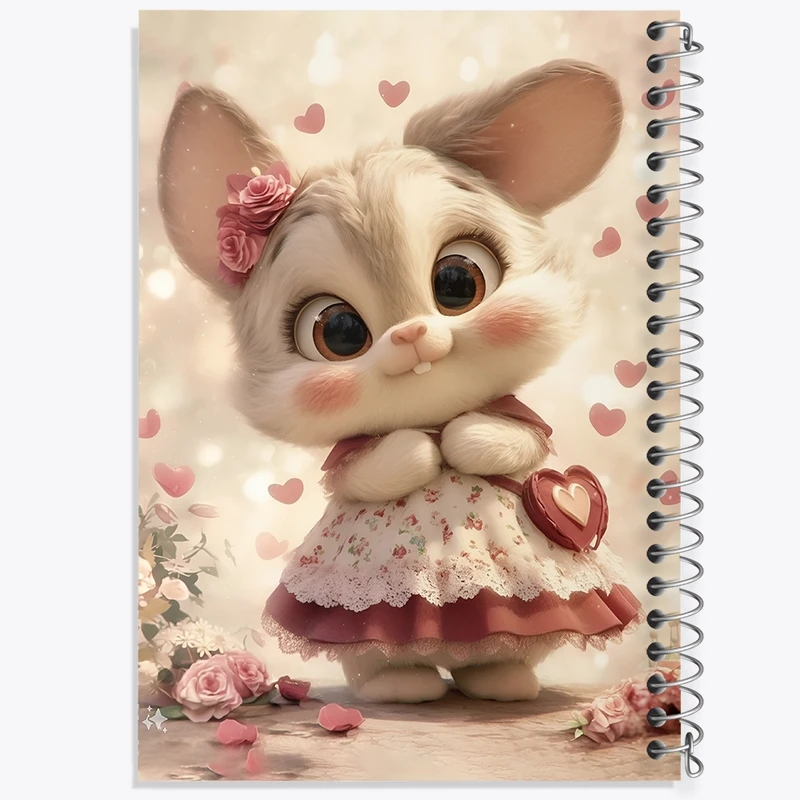 دفتر شطرنجی 50 برگ خندالو طرح خرگوش کیوت کد F11111