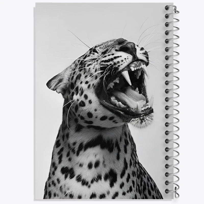 دفتر مشق 50 برگ خندالو طرح غرش پلنگ کد F3881