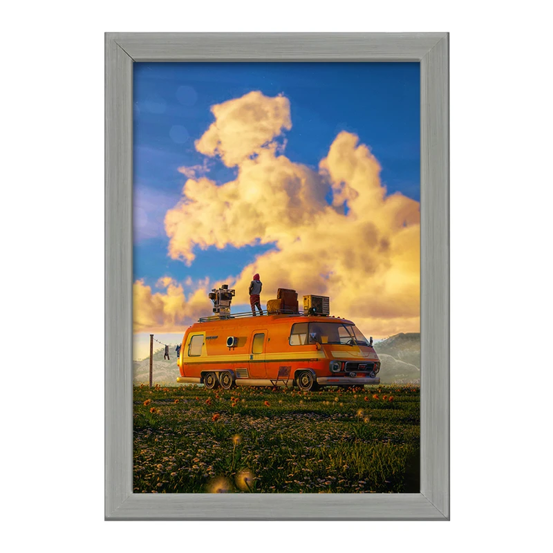 تابلو خندالو طرح کمپینگ (Camping) کد F513