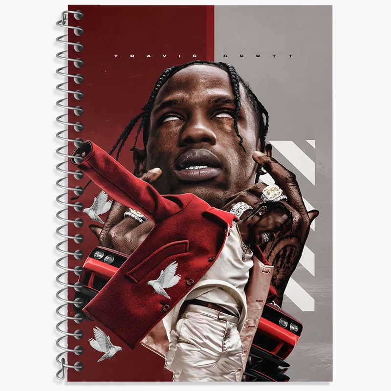 دفتر زبان دوخط 50 برگ خندالو طرح ویکند (ِthe weeknd) کد F4644