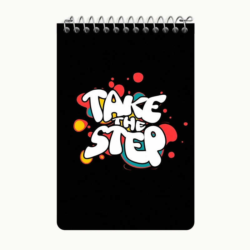 دفتر یادداشت 50 برگ خندالو طرح Take The Step کد F10548