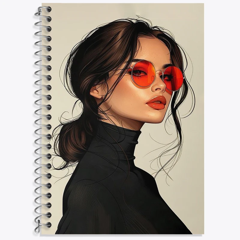 دفتر زبان دوخط 50 برگ خندالو طرح دخترانه کد F2951