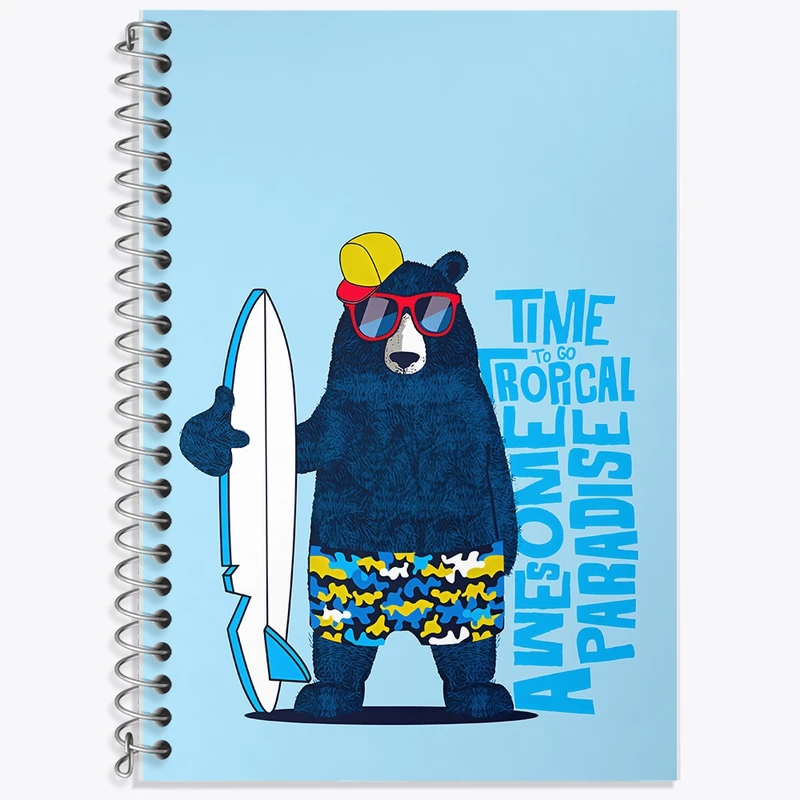 دفتر لغت 50 برگ خندالو طرح خرس بامزه کد F8615