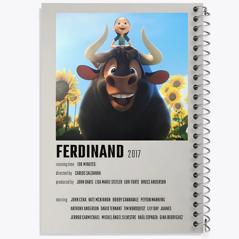 دفتر طراحی 50 برگ خندالو طرح فردیناند (Ferdinand) کد F13223