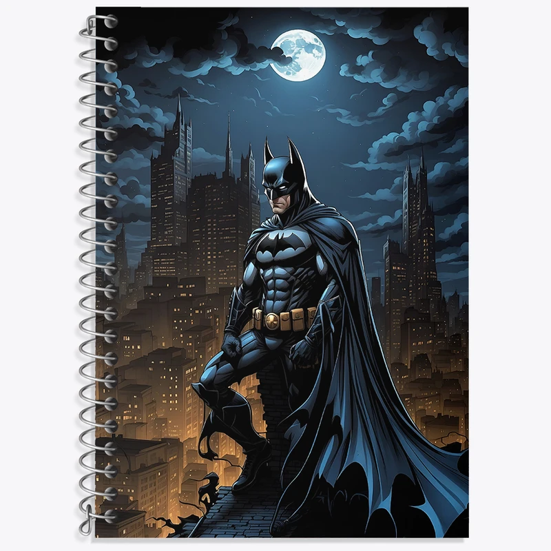 دفتر زبان دوخط 50 برگ خندالو طرح بتمن (Batman) کد F3973