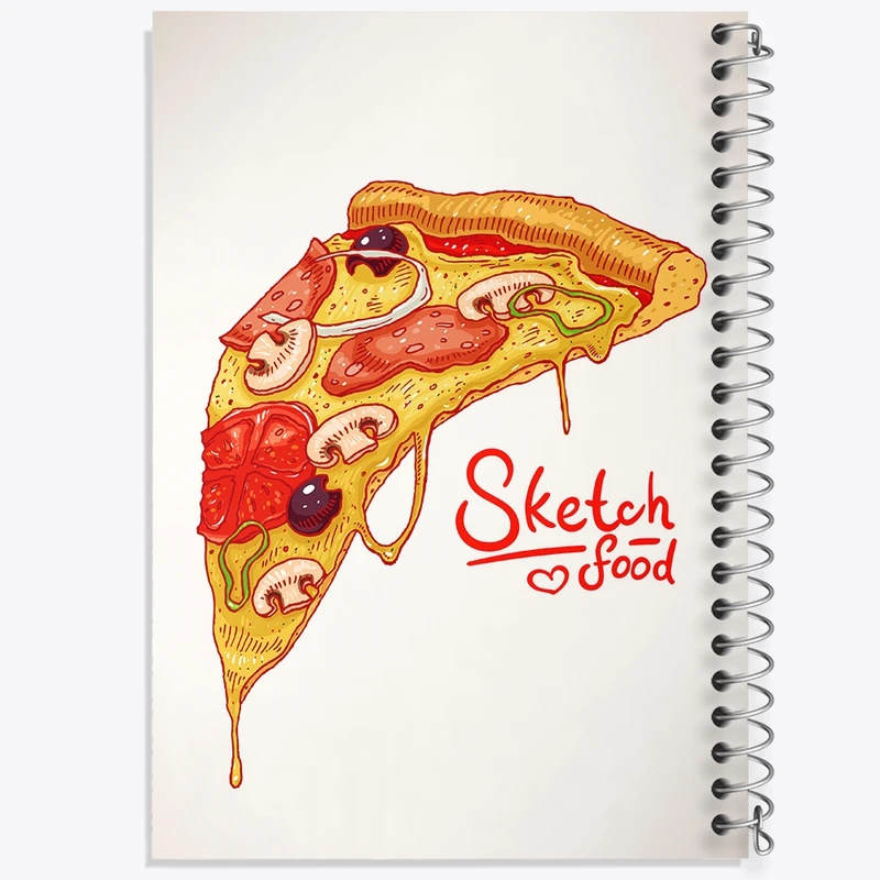 دفتر طراحی 50 برگ خندالو طرح فست فود (Fast Food) کد 36562