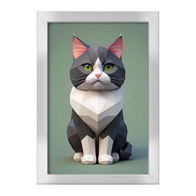 تابلو خندالو طرح گربه کد F12700