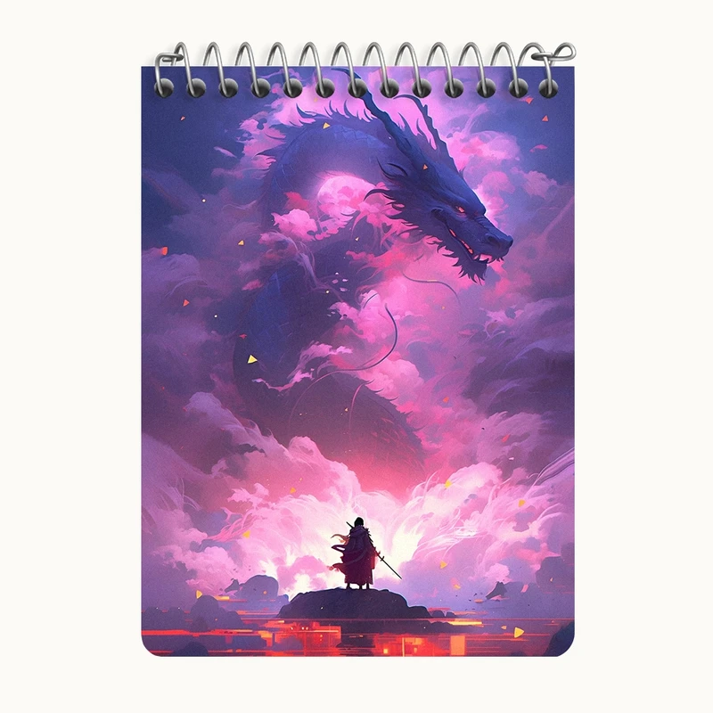 دفتر یادداشت 50 برگ خندالو طرح اژدها کد N4129