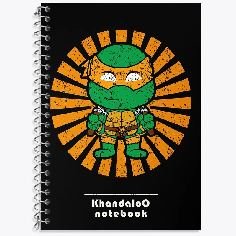 دفتر لغت 50 برگ خندالو طرح لاکپشت های نینجا کد N9457