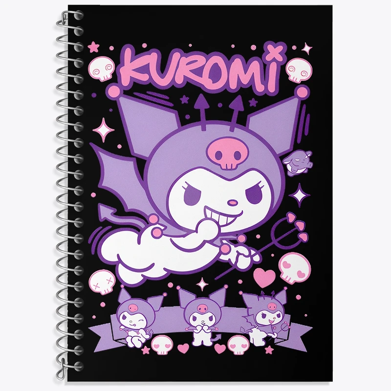 دفتر لغت 50 برگ خندالو طرح کرومی (Kuromi) کد N7806