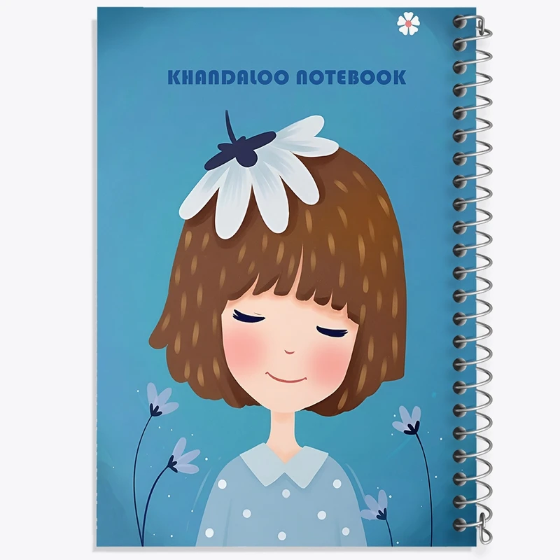 دفتر ژورنال نویسی 50 برگ خندالو مدل نقطه ای طرح دخترانه کد N6286