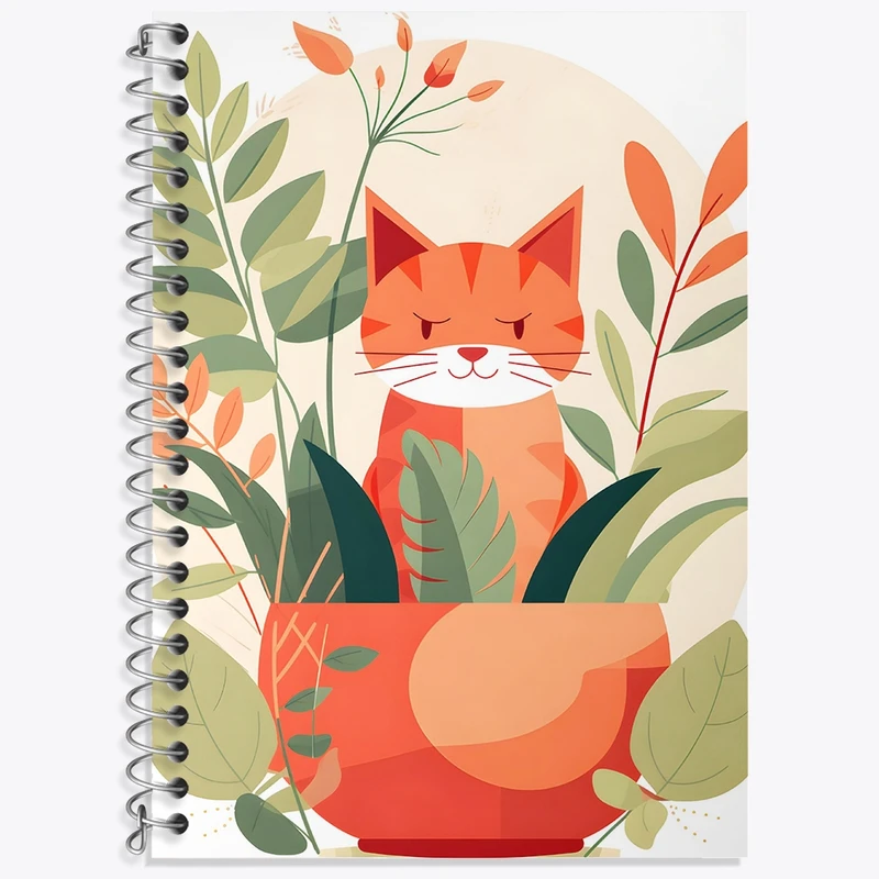 دفتر لغت 50 برگ خندالو طرح گربه بامزه کد F4876