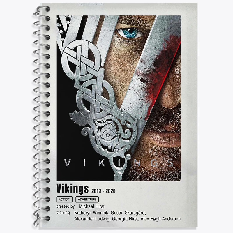 دفتر نت موسیقی 50 برگ خندالو طرح وایکینگ ها (Vikings) کد F11930