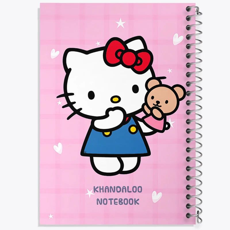 دفتر مشق 50 برگ خندالو طرح هلو کیتی (Hello Kitty) کد N9099