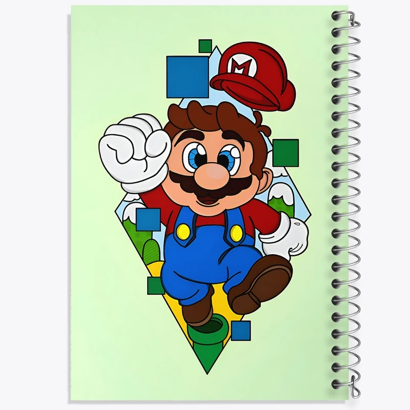 دفتر طراحی 50 برگ خندالو طرح سوپر ماریو کد N4571