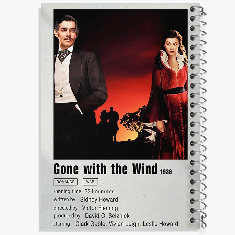 دفتر مشق 50 برگ خندالو طرح بربادرفته (Gone With the Wind) کد F11920