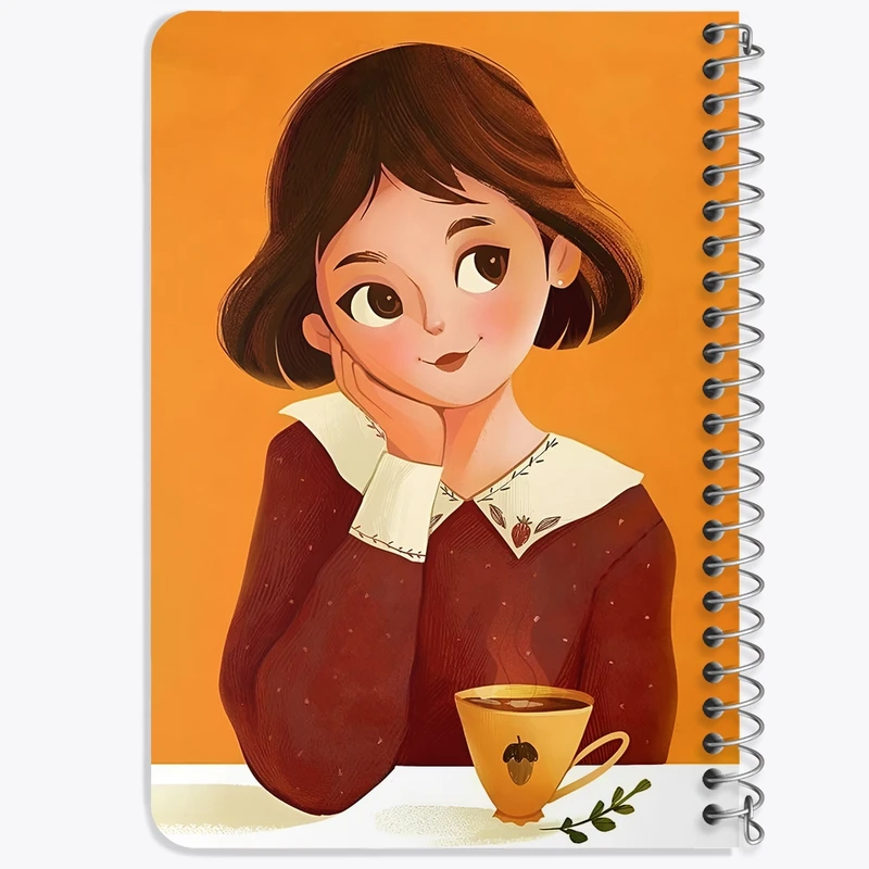 دفتر یادداشت 50 برگ خندالو طرح دخترانه کد F7652