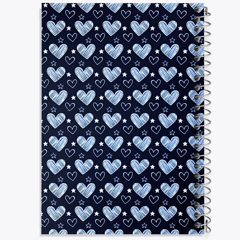 دفتر لیست خرید 50 برگ خندالو طرح پترن قلبی کد N6066