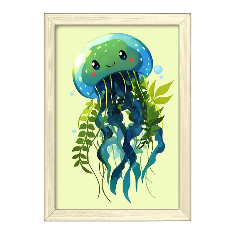 تابلو خندالو طرح عروس دریایی کیوت کد F7683