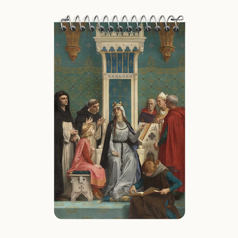 دفتر یادداشت 50 برگ خندالو طرح نقاشی سنت لوئیس الکساندر کابانل کد F12172