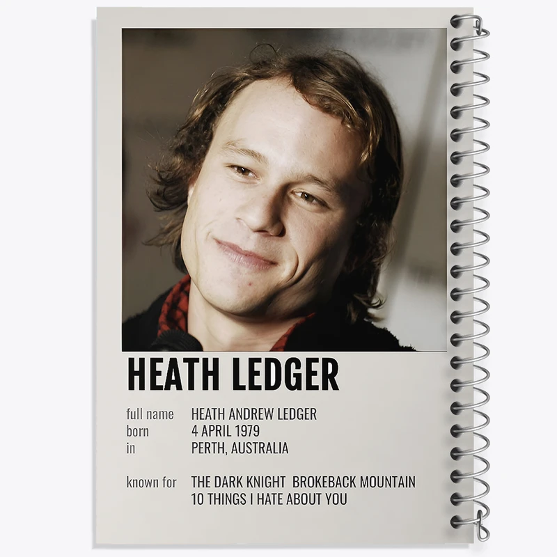 دفتر نقاشی 50 برگ خندالو طرح هیث لجر (Heath Ledger) کد F13159