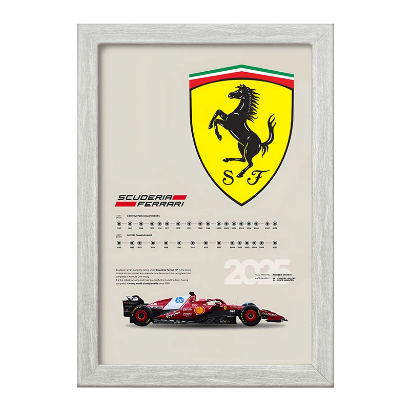 تابلو خندالو طرح فراری (Ferrari) کد F13494